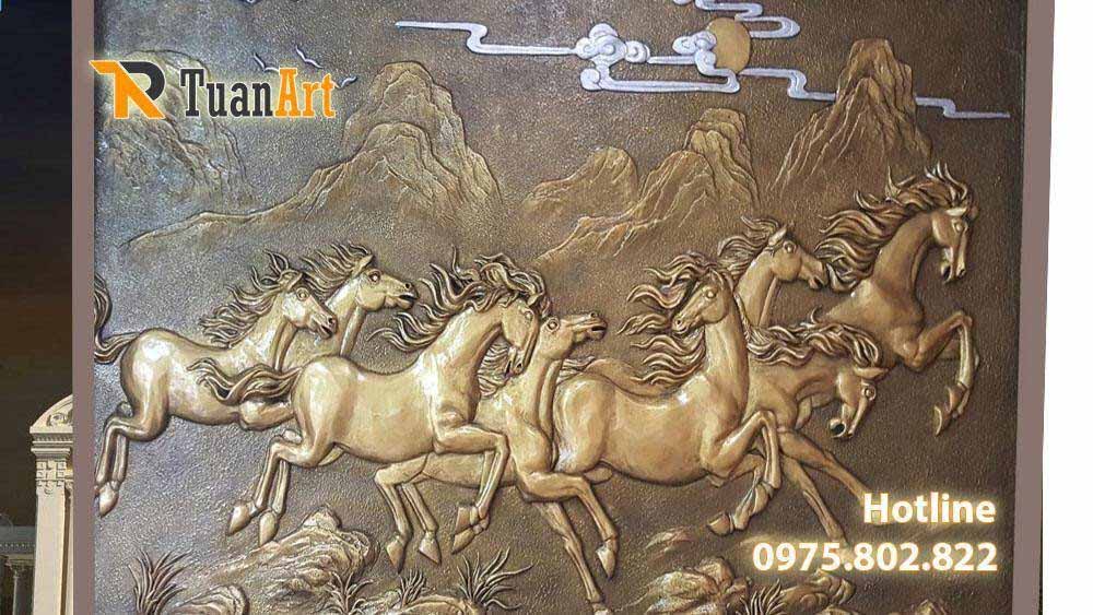 tranh-phu-dieu-ngua phù điêu mã đáo thành công