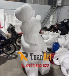 dk-mo-hinh-gau-bac-cuc-bang-xop Mô hình Gấu Bắc Cực bằng xốp màu trắng tinh