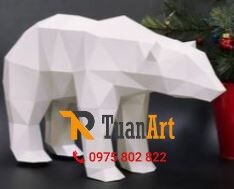 mo-hinh-gau-bac-cuc-bang-xop điêu khắc Mô hình Gấu Bắc Cực bằng xốp