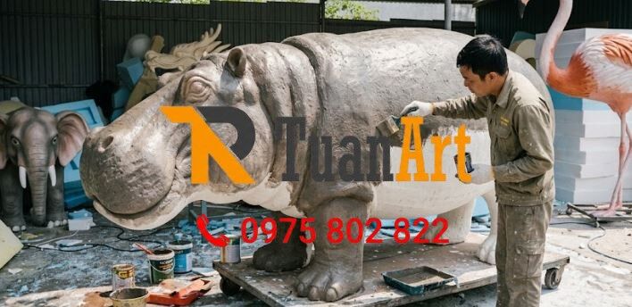 mo-hinh-ha-ma-bang-xop mô hình Hà Mã bằng xốp