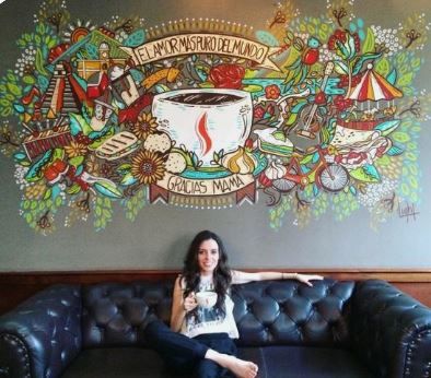 20 Mẫu Vẽ tranh tường quán cafe cực đẹp độc đáo 7 vẽ tranh tường quán cafe